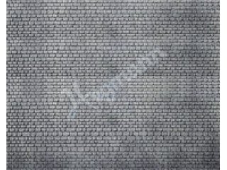 FALLER 170805 Dekorplatte, Läufermauerwerk-Quader, grau
