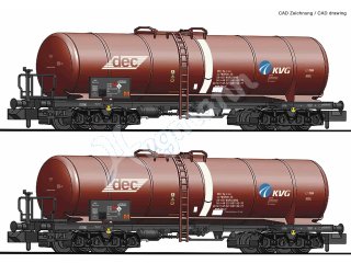 FLEISCHMANN 825814 Spur N 1:160 2-tlg. Set: Kesselwagen