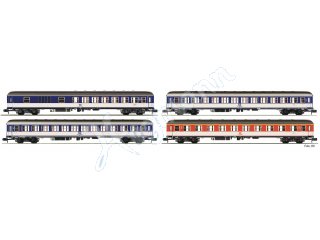 FLEISCHMANN 881908 Spur N 1:160 4-tlg. Set äPopfarbener DC-Zug“