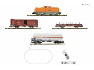 FLEISCHMANN 5170001 Spur N 1:160 z21 start Digitalset: Diesellokomotive BR 111 mit Güterzug, DR
