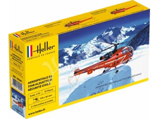 Heller 80289 Aerospatiale Alouette III Sécurité Civile