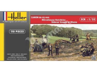 Heller 81102 CANON DE 25mm+GNOME et RHONE+HOTCHKISS