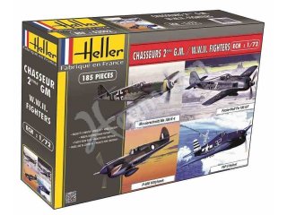 Heller 53002 Chasseurs 2eme Guerre Mondiale (4 modele