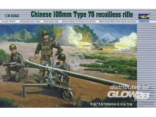 Trumpeter 02303 Chinesische 105 mm Kanone Typ 75