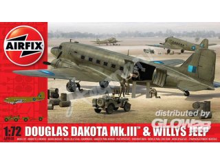Airfix A09008 Douglas Dakota MkIII with Willys Jeep