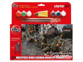 Airfix A55210 WWII German Infantry Multipose Starter Set