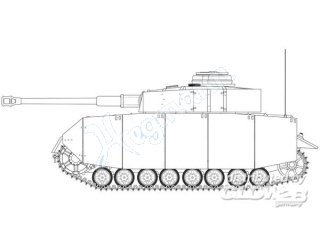 Airfix A1351 Panzer IV Ausf.H Mid Version