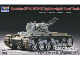 Trumpeter 07233 Russian KV-1 M1942 Lightweight Cast Tank