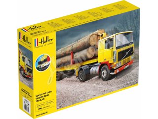Heller 57704 VOLVO F12-20 & Timber Semi Trailer