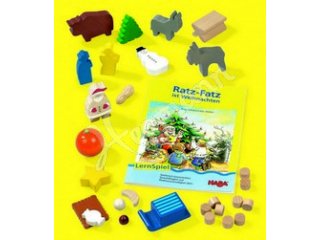 HABA 4591 Ratz Fatz ist Weihnachten, Inhalt: 19 farbige Spielfigur