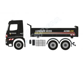 herpa 952408 H0 1:87 Mercedes-Benz Arocs Kipper 3achs 