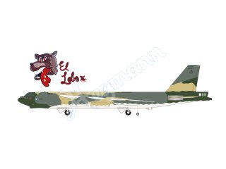 HERPA 572767 Flugmodell 1:200 B-52G USAF 596th BS El Lobo I