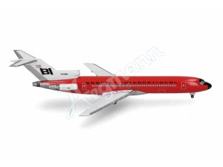 HERPA 537551 Flugmodell 1:500 B727-200 Braniff Solid Red
