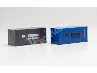 herpa 940207 H0 1:87 Set 2 x 20 ft. Container 