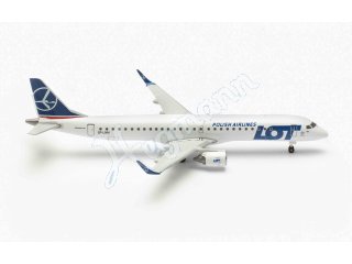 HERPA 536325-001 Flugmodell 1:500 E195 LOT Polish Airlines