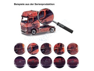 Herpa 934978 H0 1:87 Mercedes-Benz Actros 18 GigaSpace Zugmaschine, 2a - MARMOR-Edition