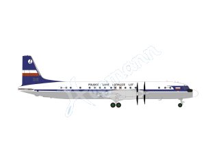 HERPA 572446 Flugmodell 1:200 IL-18 LOT Polish Airlines