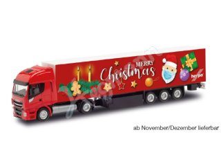 HERPA 313216 H0 1:87 Iveco Stralis NP Koffer-Sattelzug „2. Advent 2020“