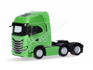 HERPA 317122-002 H0 1:87 Iveco S-Way 6x2 ZM, gelbgrün