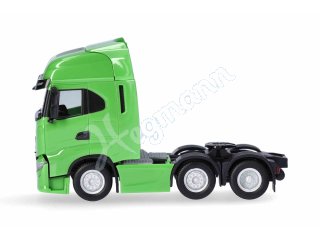 HERPA 317122-002 H0 1:87 Iveco S-Way 6x2 ZM, gelbgrün