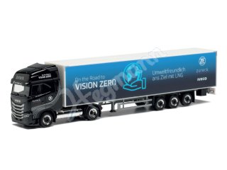 herpa 948388 H0 1:87 Iveco S-Way LNG Koffer-Sattelzug 