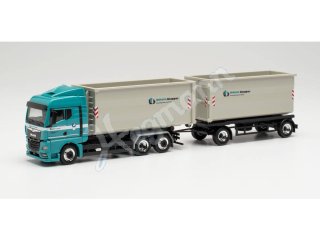 herpa 949439 H0 1:87 MAN TGX GM Abrollmulden-Hängerzug „Knepper“