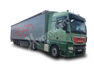 herpa 947596 H0 1:87 MAN TGX XXL Euro 6c Gardinenplanen-Sattelzug 