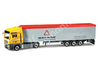 Miniatur-LKW im Modellbahn-Maßstab H0 1:87