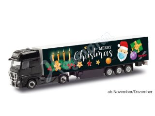 HERPA 313230 H0 1:87 Mercedes-Benz Actros Gigaspace Koffer-Sattelzug „4. Advent 2020“