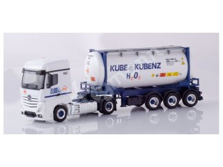 herpa 935593 H0 1:87 Mercedes-Benz Actros Bigspace Container-Sattelzug „Kube & Kubenz“