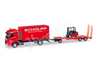 Miniatur-LKW im Modellbahn-Maßstab H0 1:87