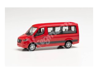 HERPA 096478 H0 1:87 MB Sprinter `18 Bus FD, rot