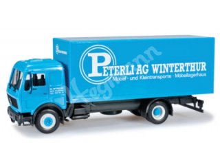 H0 1:87 Sonderedition Schweiz Mercedes-Benz Koffer-LKW Ed. Peterli