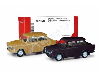 HERPA 013901-002 H0 1:87 MiniKit 2x Trabant 601 Limous