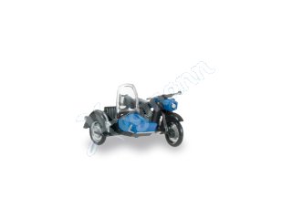 Miniatur-Motorrad im Modellbahn-Maßstab H0 1:87