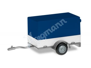 PKW-Anh&auml;nger, blau-wei&szlig;