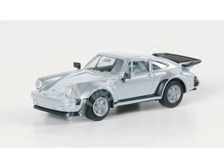 HERPA 030601-003 H0 1:87 Porsche 911 Turbo silbermet.