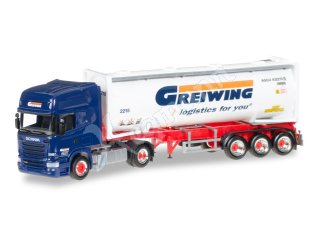 herpa 1:87 H0 Scania R TankcontainerSZ Greiwing