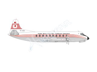 HERPA 572866 Flugmodell 1:200 Vickers Viscount 700 Turkish