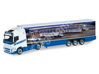 Miniatur-LKW im Modellbahn-Maßstab H0 1:87