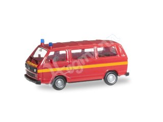 Miniatur-Einsatzfahrzeug im Modellbahn-Maßstab H0 1:87