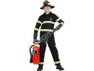 KARNEVAL / FASCHING Feuerwehrmann in Größe 128