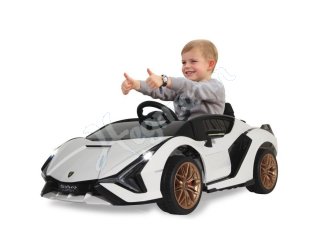 JAMARA 12 Volt Ride-on Lamborghini Sián FKP 37 weiß - elektrisches Kinder-Fahrzeug