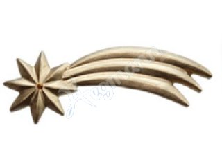 Holzstern gold