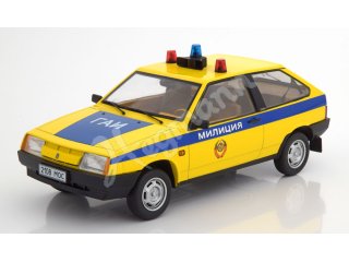 KK scale KKDC180216 Lada Samara 1984, Police - yellow/blue