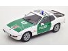 KK scale KKDC180723 Porsche 924 1985, Polizei Düsseldorf Germany, white/green/black