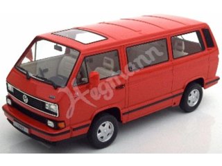 KK scale KKDC180142 VW T3 Multivan Limited Last Edition, 1992, red