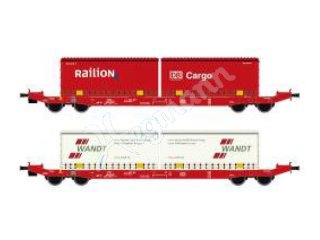 Hobbytrain Lemke 1:160 Spur N Containerwagen DB Cargo / Wandt