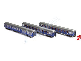 HOBBYTRAIN H43022 H0 1:87 3er Set Personenwagen – DB, Messezug Hannover, Ep.IV