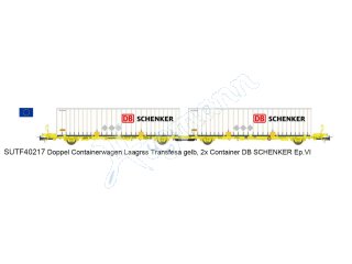 Lemke SUTF40217 H0 1:87 / SUDEXPRESS 0505286 Doppel Containerwagen